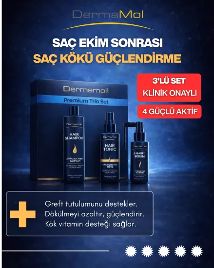 Saç ekimi sonrası Set (Şampuan, Tonik, Serum)