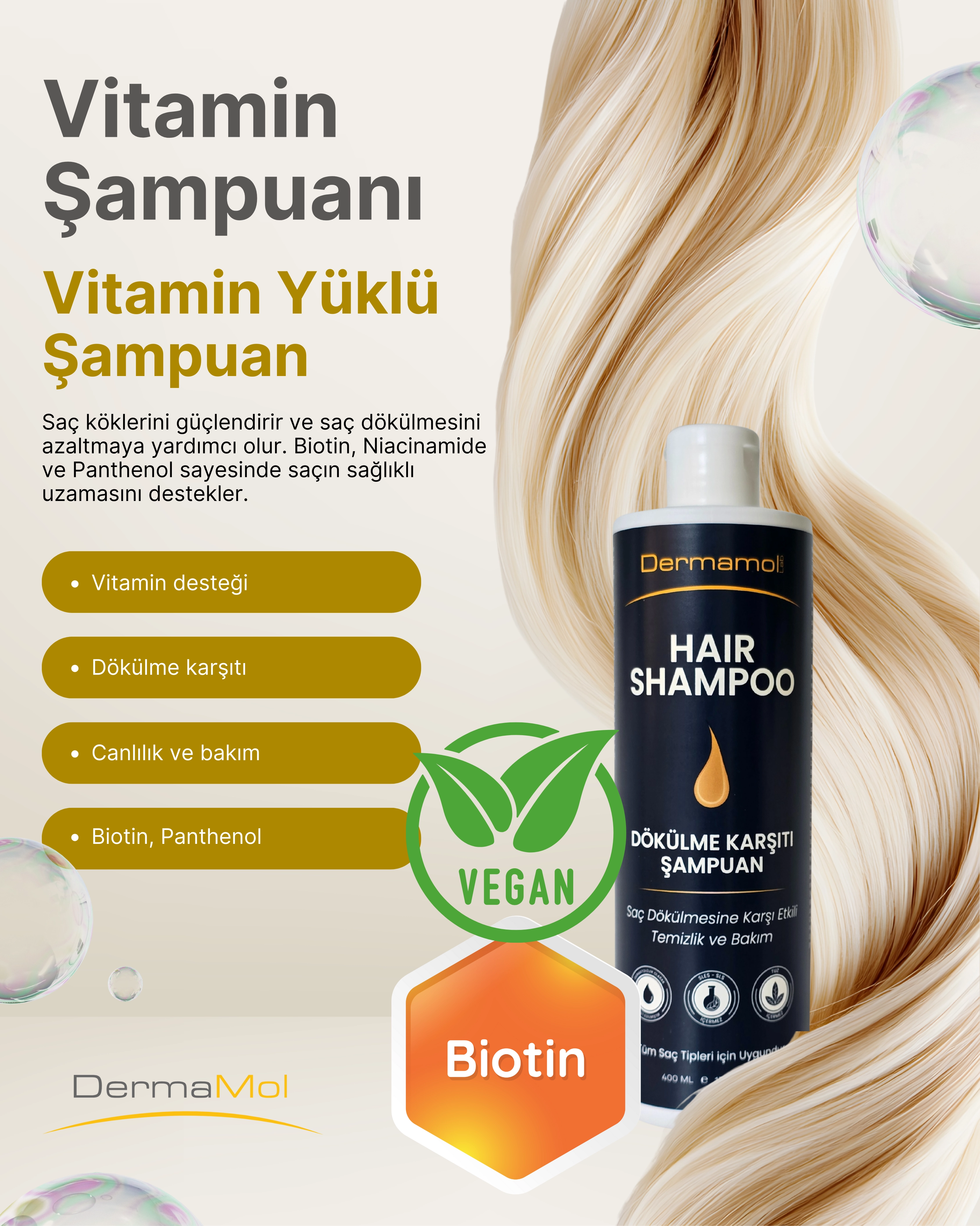 Dermamol Dermokozmetik Şampuan